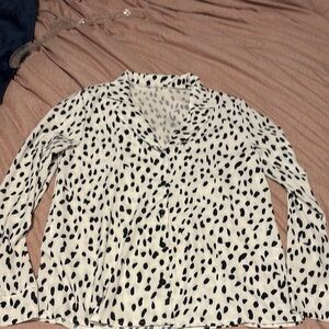Black and White Women's Top NWOT size Small